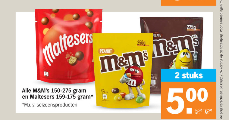 Maltesers   chocoladepindas, chocolade folder aanbieding bij  Albert Heijn - details