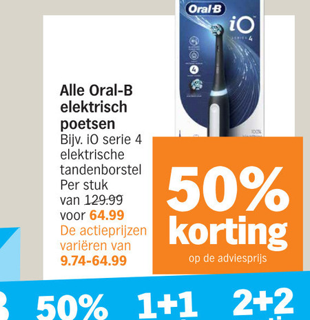 Braun Oral-B   electrische tandenborstel, elektrische kindertandenborstel folder aanbieding bij  Albert Heijn - details