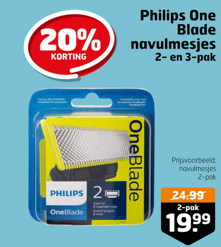 Philips   scheermesjes folder aanbieding bij  Trekpleister - details