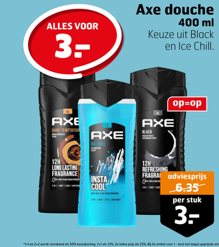 Axe   douchegel folder aanbieding bij  Trekpleister - details