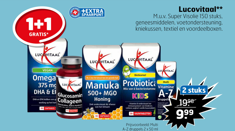 Lucovitaal   voedingssupplement folder aanbieding bij  Trekpleister - details