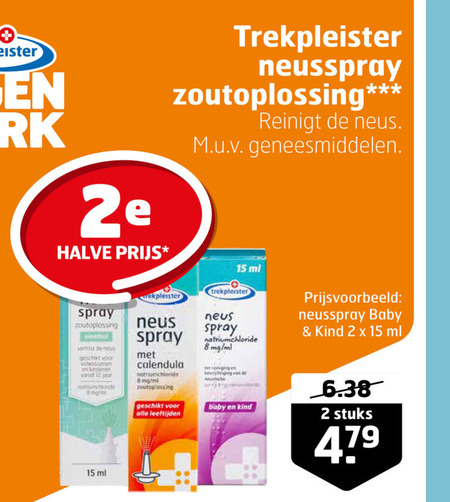 Trekpleister Huismerk   neusspray folder aanbieding bij  Trekpleister - details