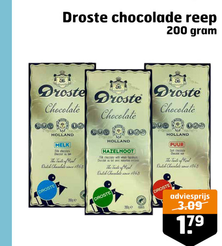 Droste   chocolade folder aanbieding bij  Trekpleister - details