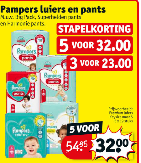 Pampers   luiers, luierbroekjes folder aanbieding bij  Kruidvat - details