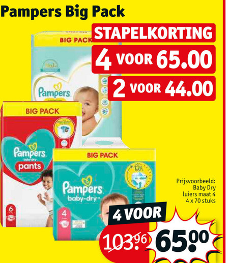 gas lucht wazig Pampers luiers, luierbroekjes folder aanbieding bij Kruidvat - details