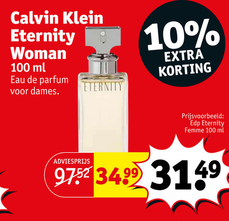 Calvin Klein   eau de parfum folder aanbieding bij  Kruidvat - details