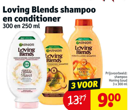 Garnier Loving Blends   conditioner, shampoo folder aanbieding bij  Kruidvat - details