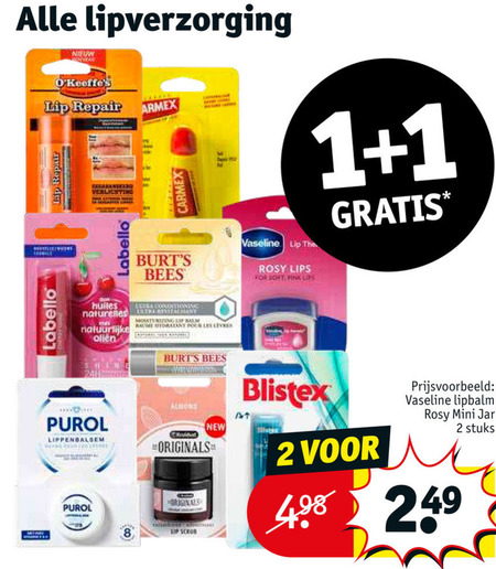 Alle merken lippenbalsem aanbieding Kruidvat - details