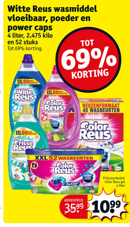 Color Reus   wasmiddel folder aanbieding bij  Kruidvat - details