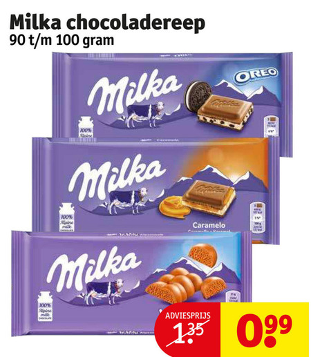 Milka   chocolade folder aanbieding bij  Kruidvat - details