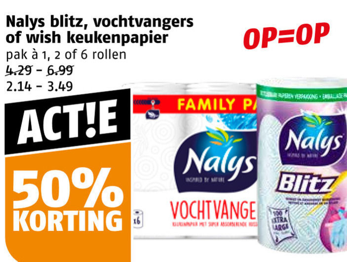 Nalys   keukenpapier folder aanbieding bij  Poiesz - details