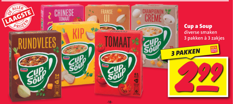 Cup a Soup   soep folder aanbieding bij  Nettorama - details