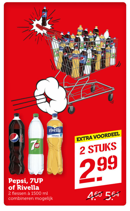 7-Up   cola, frisdrank folder aanbieding bij  Coop - details