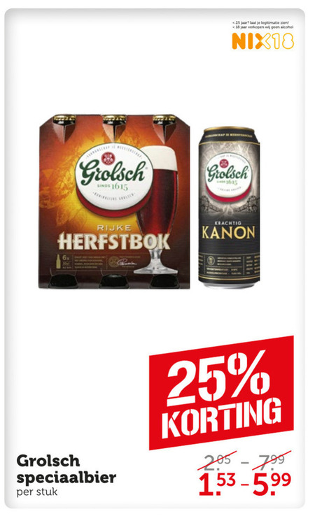 Grolsch   speciaalbier folder aanbieding bij  Coop - details