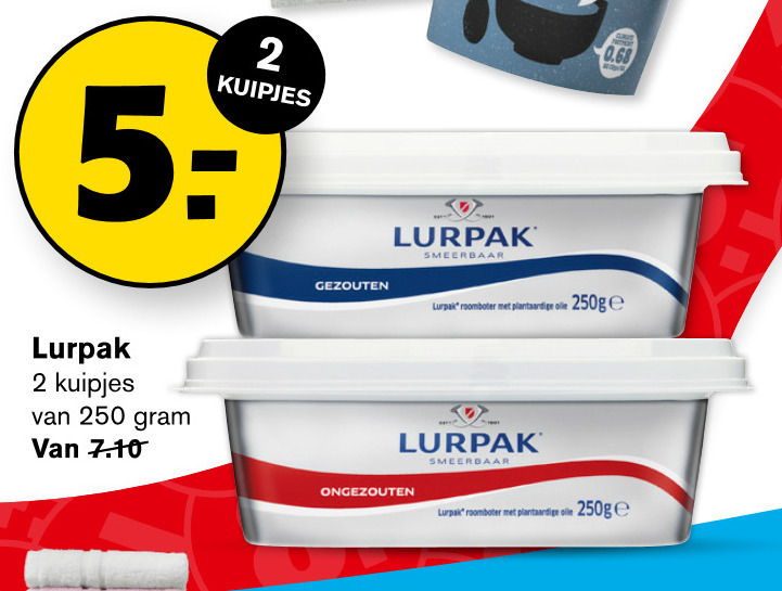 lurpak   roomboter folder aanbieding bij  Hoogvliet - details