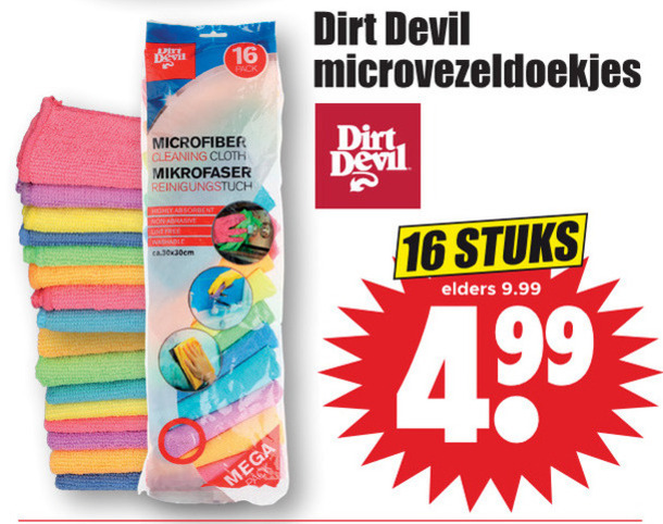 AOOTE Window Cleaner Cloth Weeper, 16 Stuks microvezeldoekjes voor