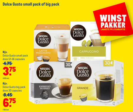 Nescafe   dolce gusto capsules folder aanbieding bij  Makro - details