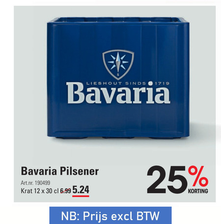 Bavaria   krat bier folder aanbieding bij  Sligro - details