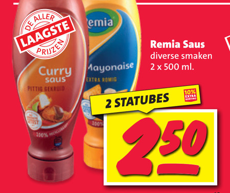 Remia   mayonaise, curryketchup folder aanbieding bij  Nettorama - details