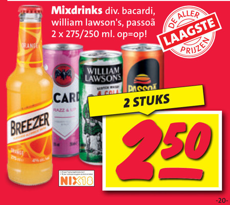 Bacardi   mixdrank folder aanbieding bij  Nettorama - details