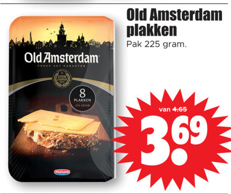 Old Amsterdam   kaasplakken folder aanbieding bij  Dirk - details