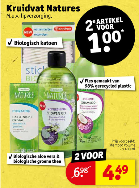 Kruidvat Huismerk   shampoo, douchegel folder aanbieding bij  Kruidvat - details