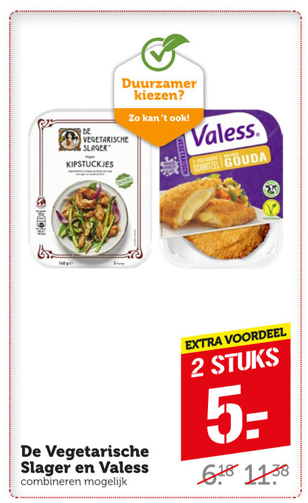 Valess   vegetarisch folder aanbieding bij  Coop - details