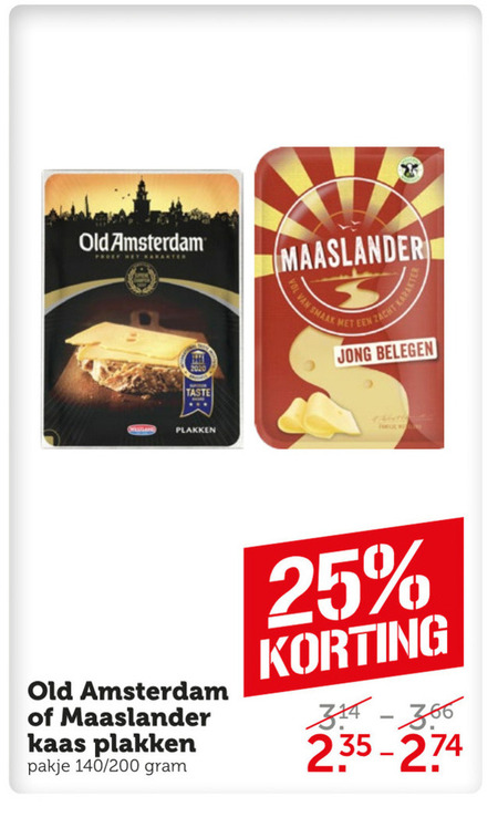 Maaslander   kaasplakken folder aanbieding bij  Coop - details