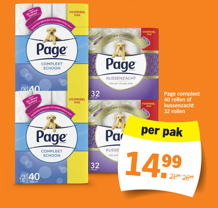 Page   toiletpapier folder aanbieding bij  Albert Heijn - details