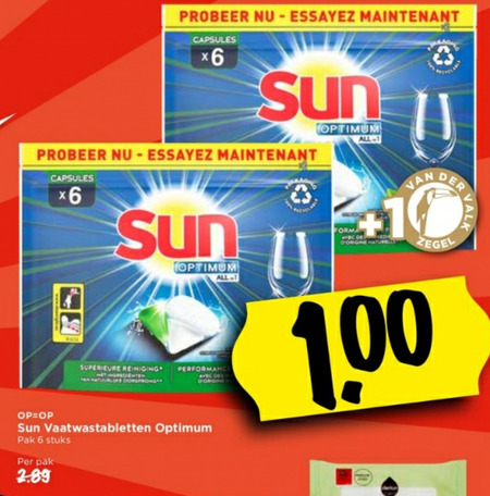 Sun   vaatwasmiddel folder aanbieding bij  Vomar - details