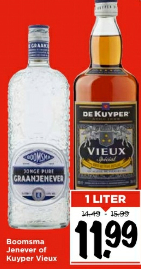 Boomsma   vieux, jenever folder aanbieding bij  Vomar - details