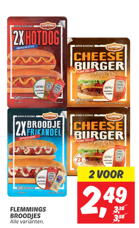Flemmings hamburger broodje, frikandelbroodjes folder aanbieding bij ...