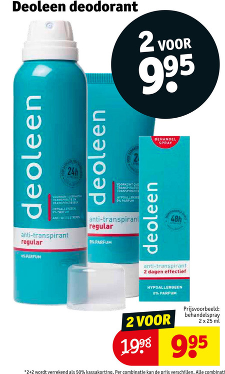 Deoleen   deodorant folder aanbieding bij  Kruidvat - details