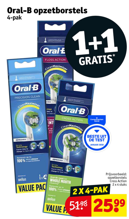 Gezag Parana rivier interval Braun Oral-B opzetborstel folder aanbieding bij Kruidvat - details