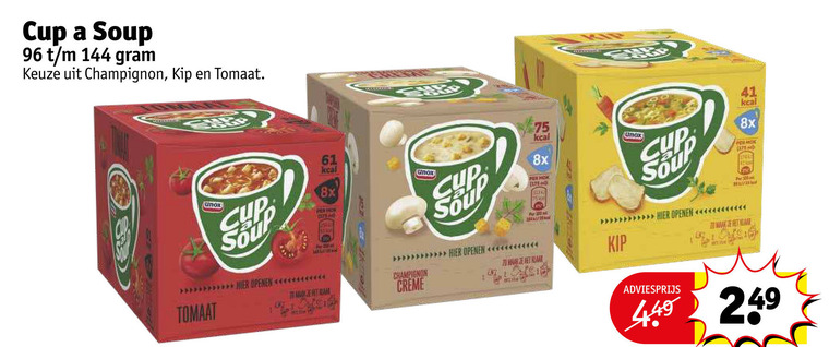 Cup a Soup   soep folder aanbieding bij  Kruidvat - details