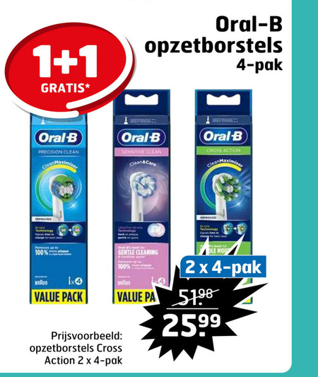 Braun Oral-B   opzetborstel folder aanbieding bij  Trekpleister - details