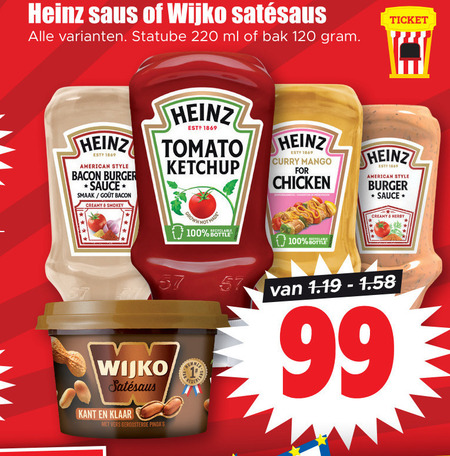 Wijko   satesaus, snacksaus folder aanbieding bij  Dirk - details