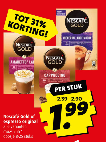 Nescafe   oploskoffie folder aanbieding bij  Boni - details