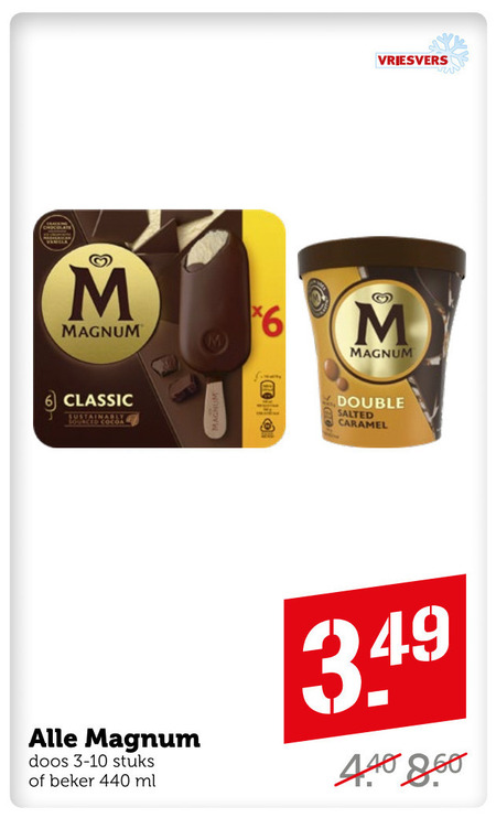 Magnum   ijslollies, ijsspecialiteit folder aanbieding bij  Coop - details