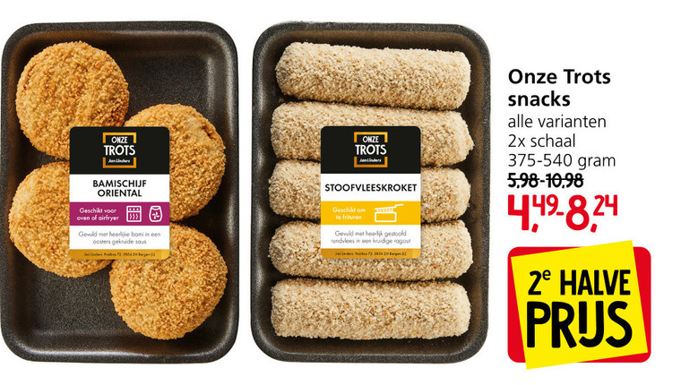 snack, bamischijf folder aanbieding bij Jan Linders - details