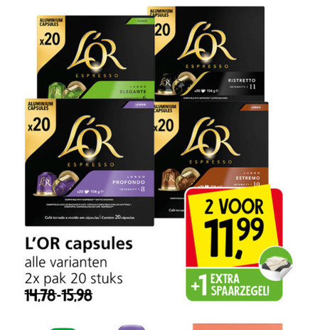 Douwe Egberts L Or   koffiecups folder aanbieding bij  Jan Linders - details