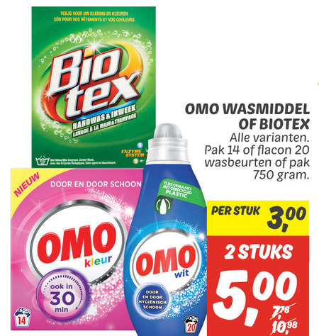 Biotex   wasmiddel, handwasmiddel folder aanbieding bij  Dekamarkt - details