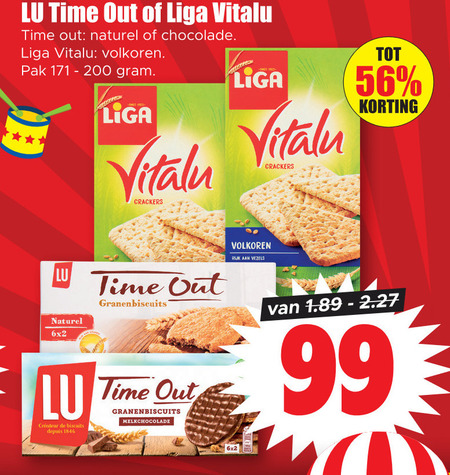 Lu   crackers, biscuits folder aanbieding bij  Dirk - details