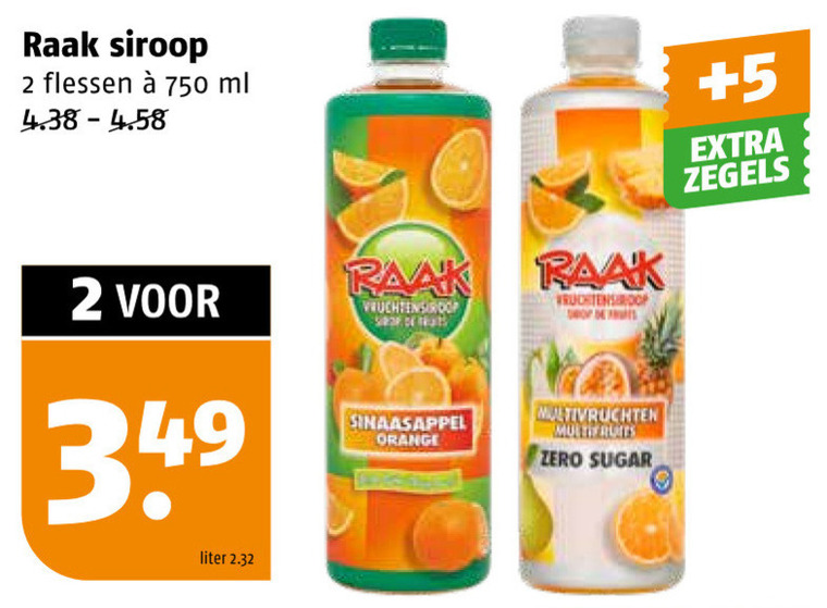 Raak   limonadesiroop folder aanbieding bij  Poiesz - details