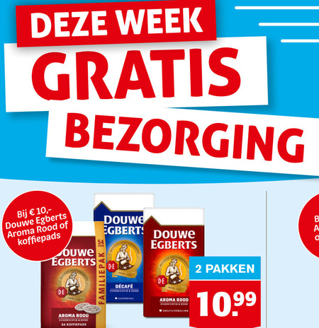 Douwe Egberts   koffie, koffiepad folder aanbieding bij  Hoogvliet - details