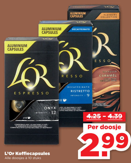 Douwe Egberts L Or   koffiecups folder aanbieding bij  Plus&nbsp;Vandaag - details