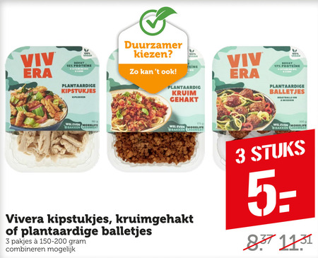 Vivera   vegetarisch folder aanbieding bij  Coop - details