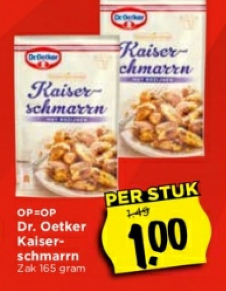 Dr Oetker bakmix folder aanbieding Vomar - details