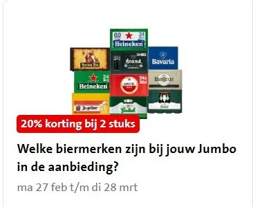 Amstel   krat bier folder aanbieding bij  Jumbo - details