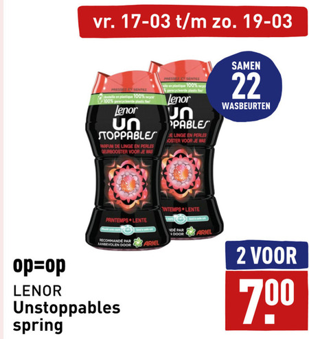 Lenor   wasverzachter folder aanbieding bij  Aldi - details